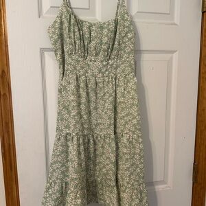 Green Floral Sundress
